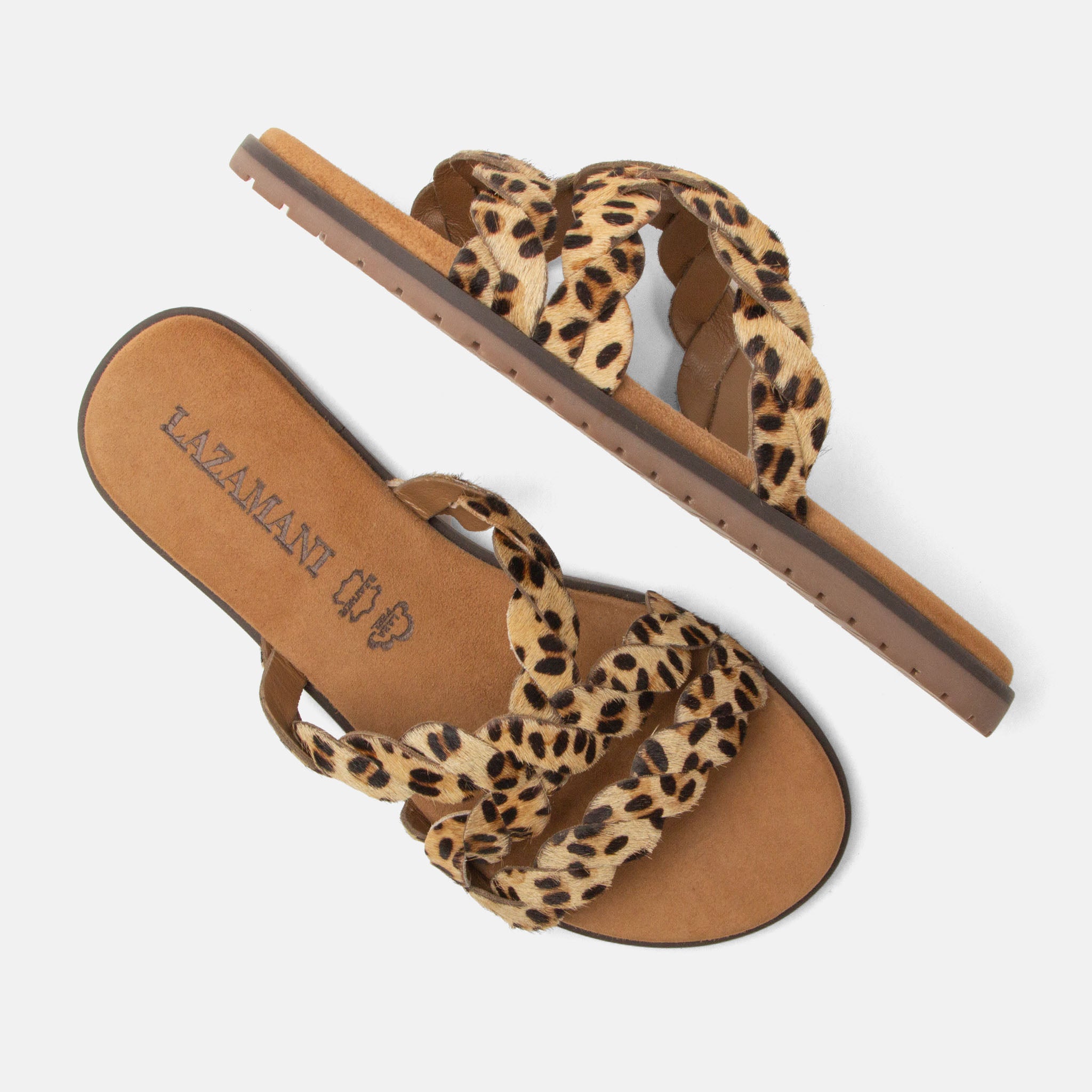 lazamani-edsi-damen-pantoletten-leopard image 4