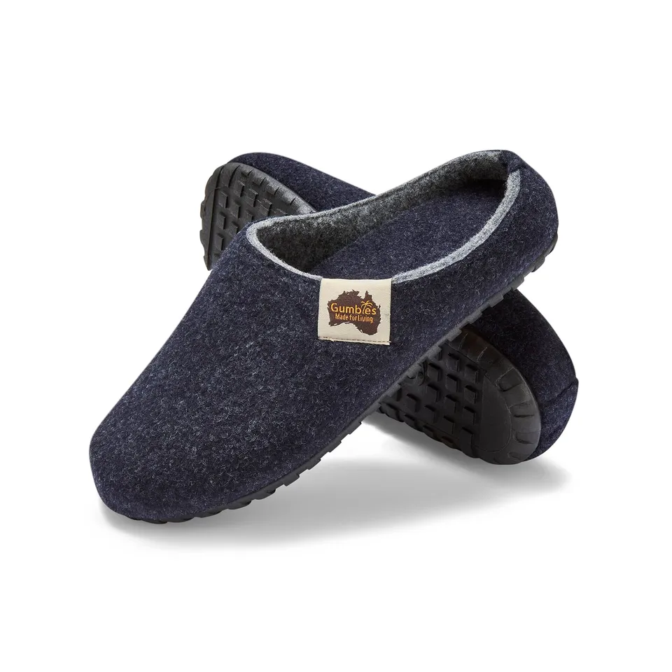 gumbies-hausschuhe-filz-navy-grey-gr-43-recycelt image 1