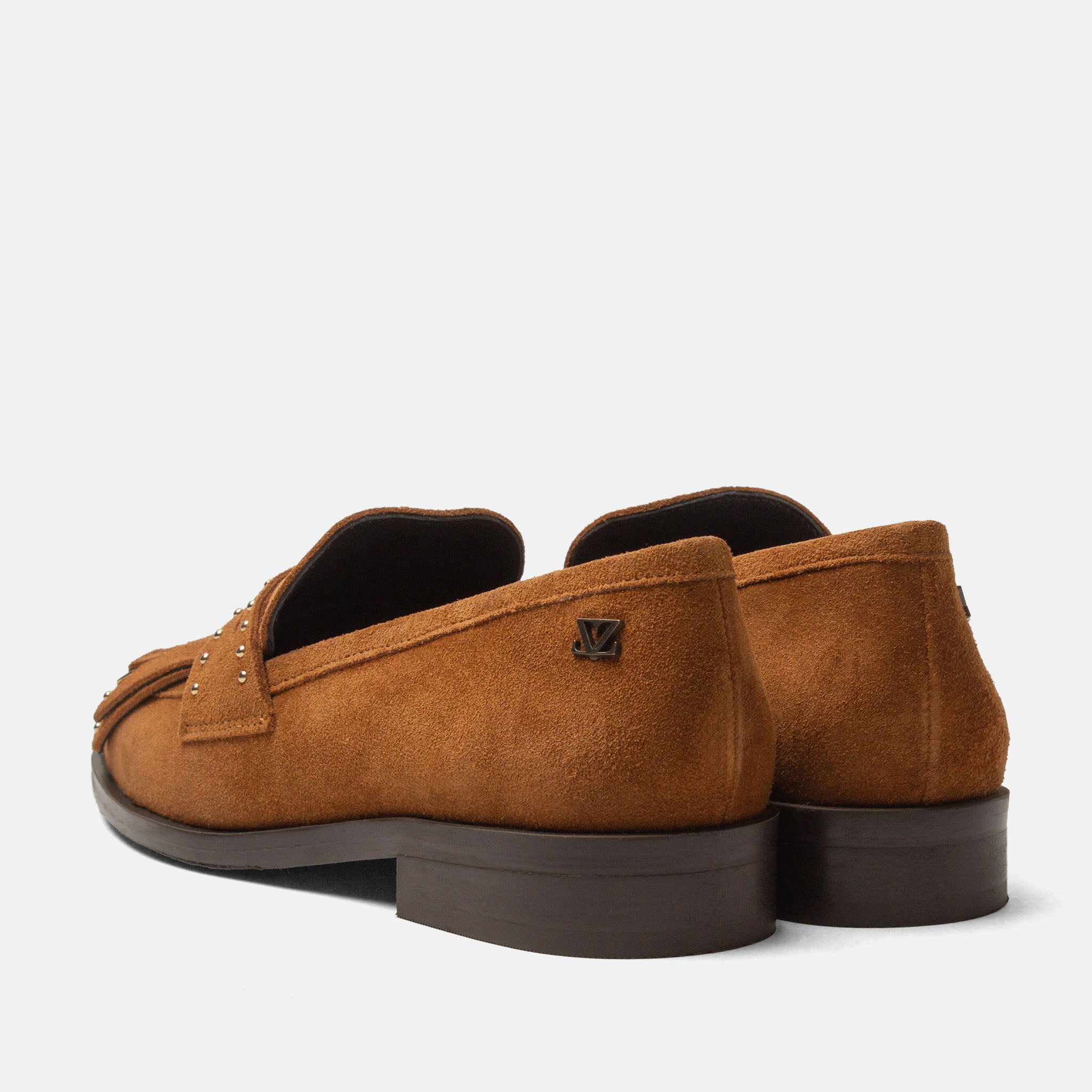 lazamani-suus-damen-wildleder-loafer-cognac-penny-loafer-mit-fransen image 3