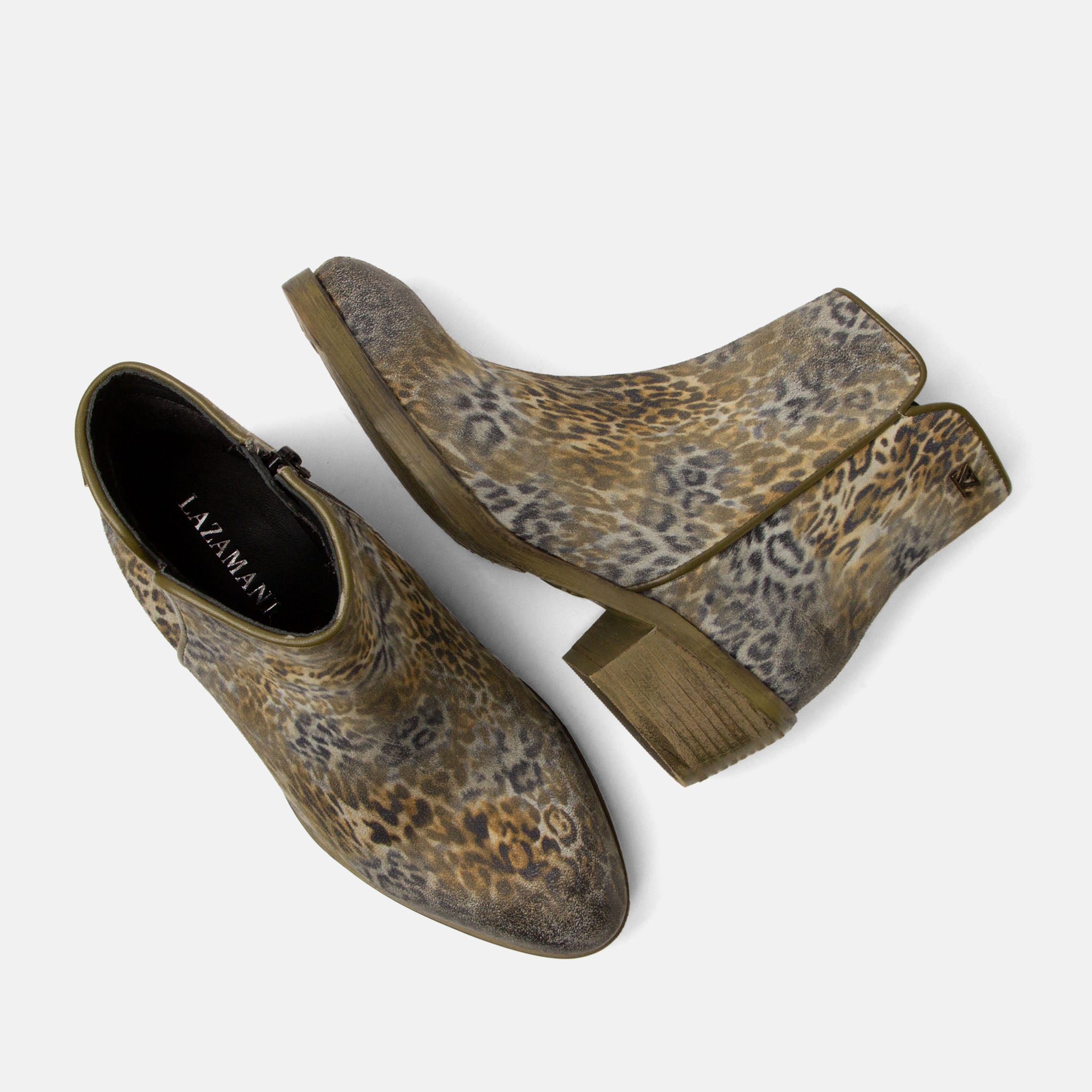 lazamani-sara-damen-wildleder-stiefeletten-khaki-leo image 5