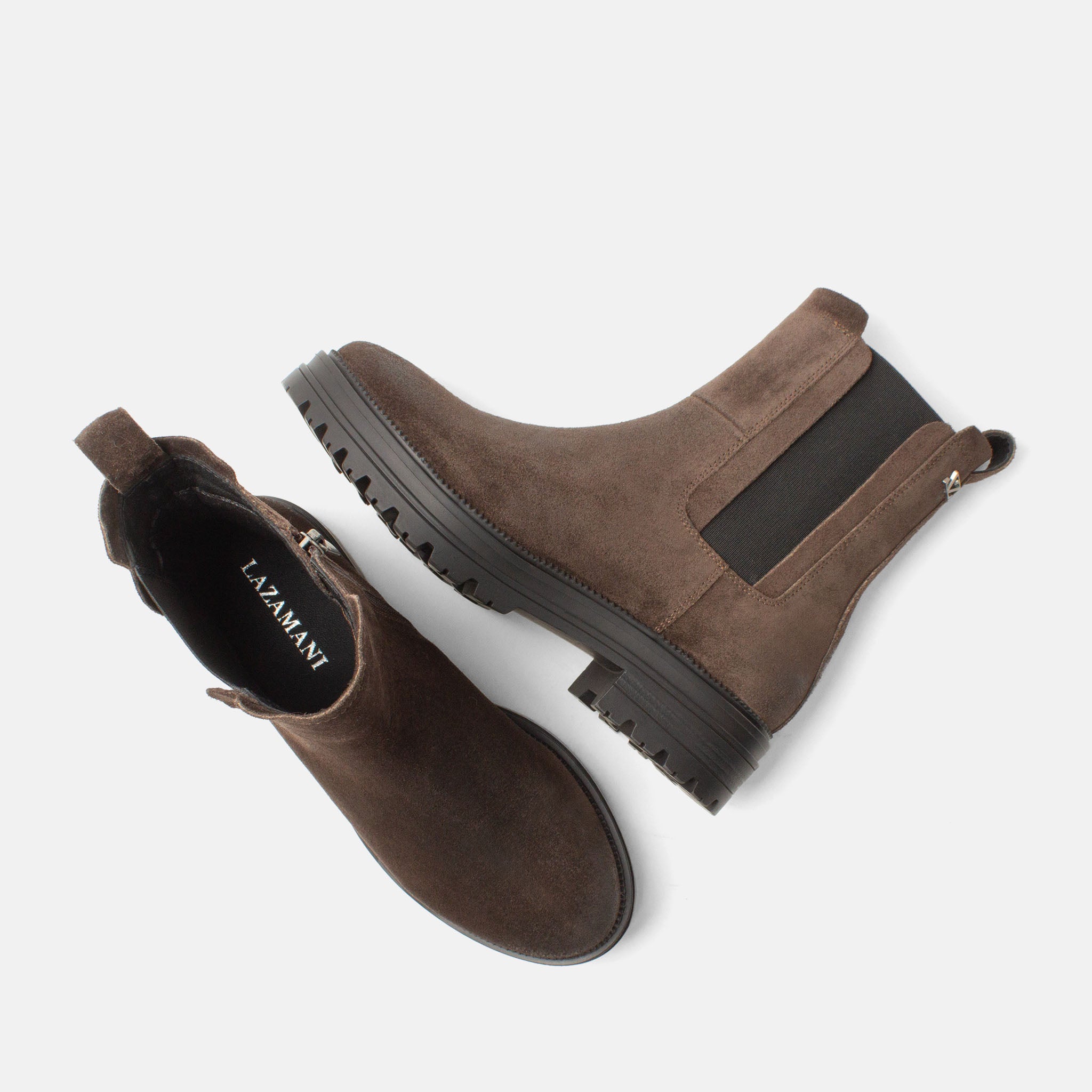 lazamani-nola-damen-wildleder-boots-brown image 4
