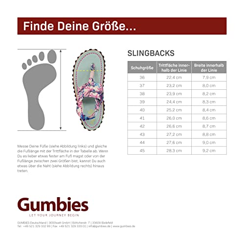 gumbies-slingback-aztec-damen-sandalen-nagellack-blue-jeans-set image 7