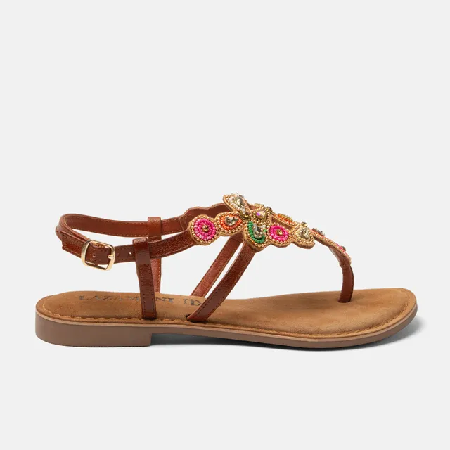 lazamani-dante-damen-leder-sandalen-pink image 1