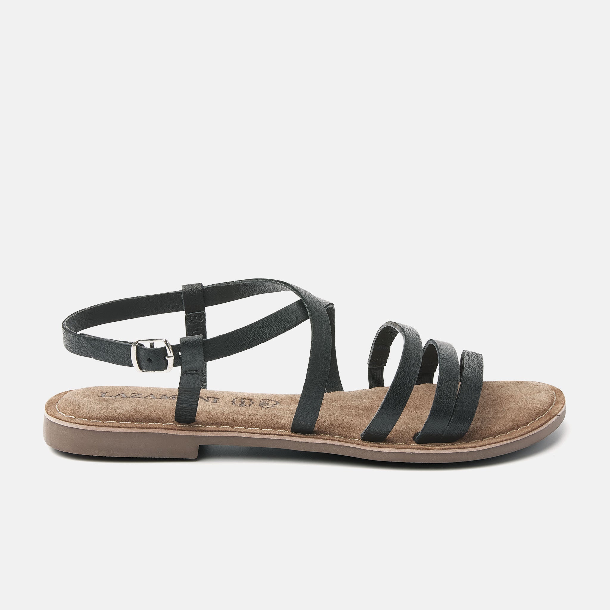 lazamani-lucy-damen-ledersandalen-black image 1