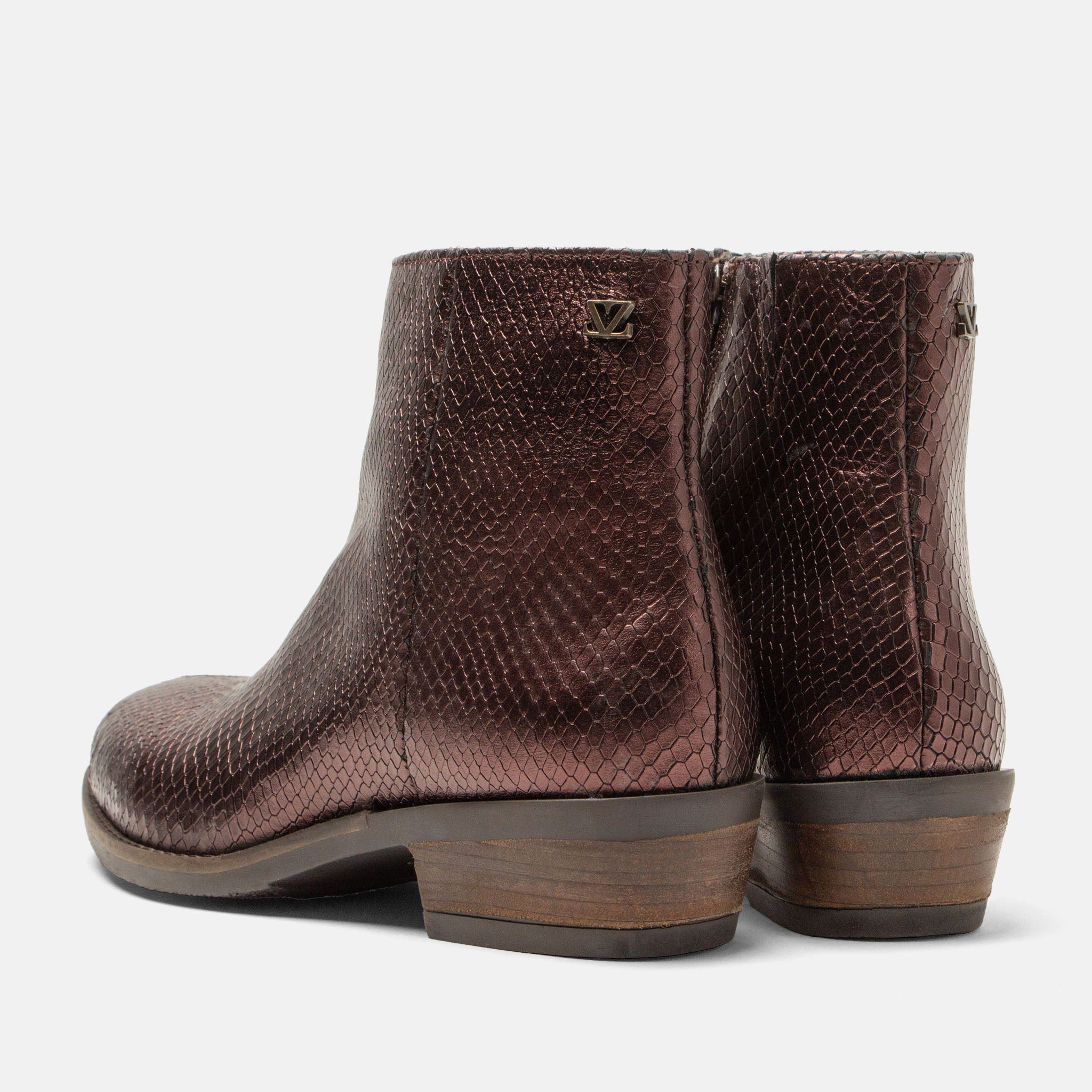 lazamani-beverly-damen-leder-stiefeletten-merlot-blockabsatz image 3