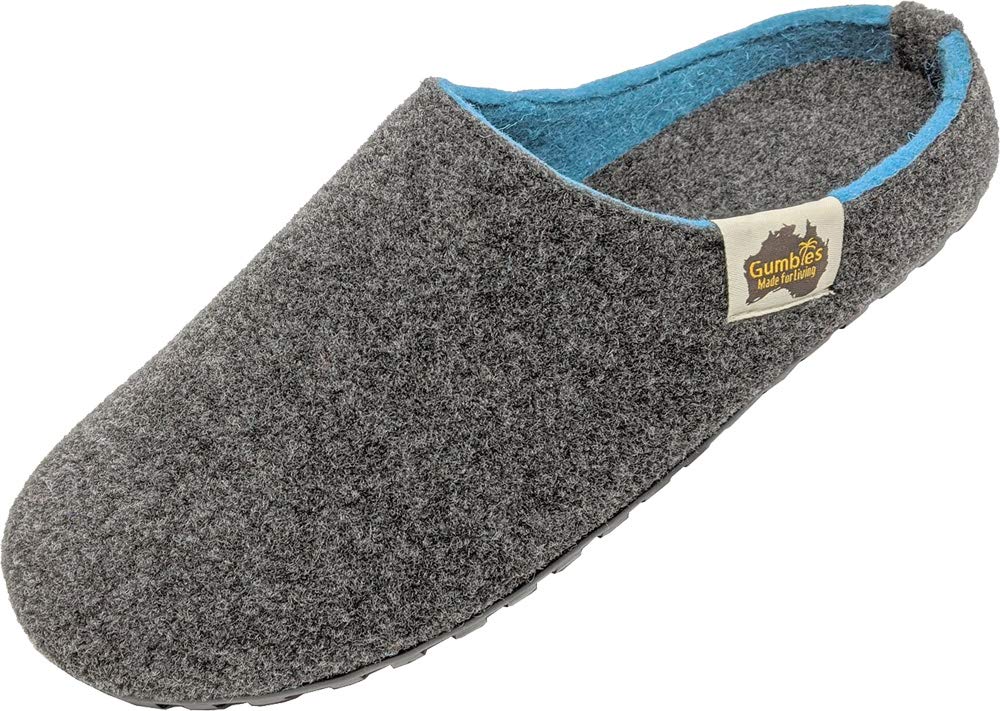 gumbies-hausschuhe-charcoal-turquoise-gr-42-f-r-drinnen-drau-en image 4