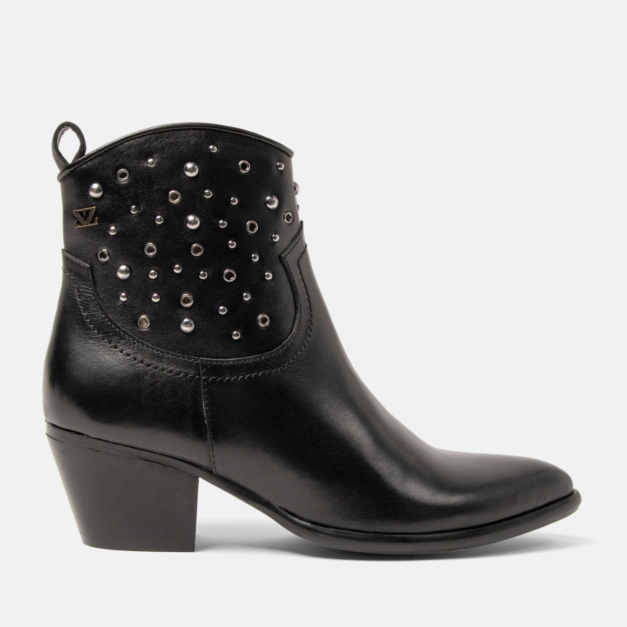 lazamani-myla-damen-leder-stiefeletten-black image 1