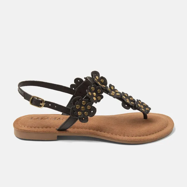 lazamani-pippa-damen-leder-sandalen-black image 1
