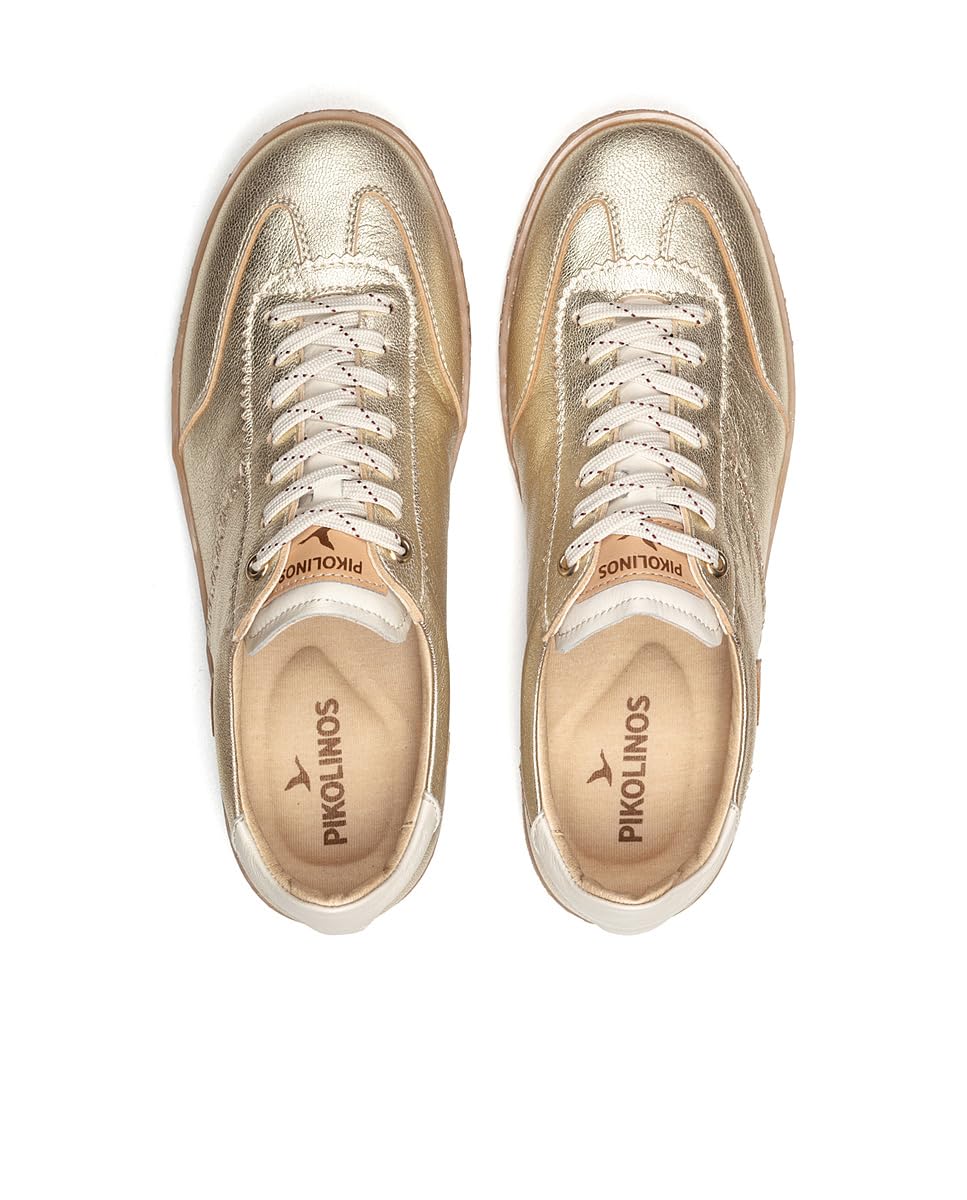 pikolinos-lanzarote-damen-sneakers-aus-leder-barefoot-style-mit-flexiblem-gummib image 5