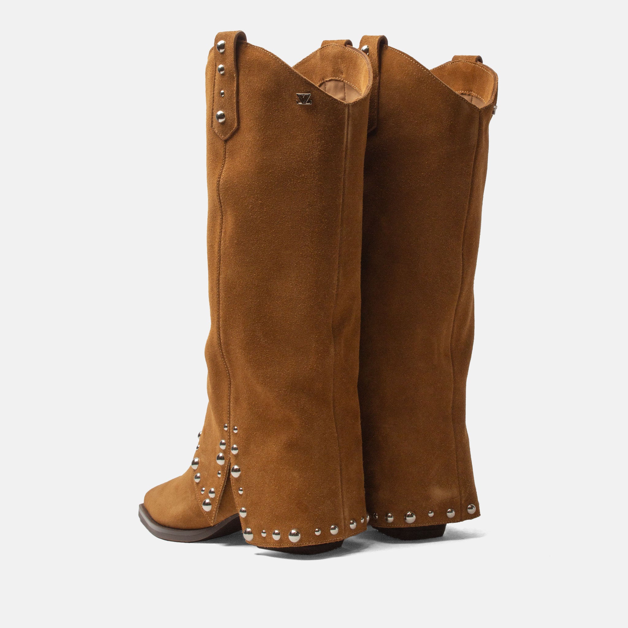 lazamani-jane-damen-wildleder-stiefel-cognac-western image 3