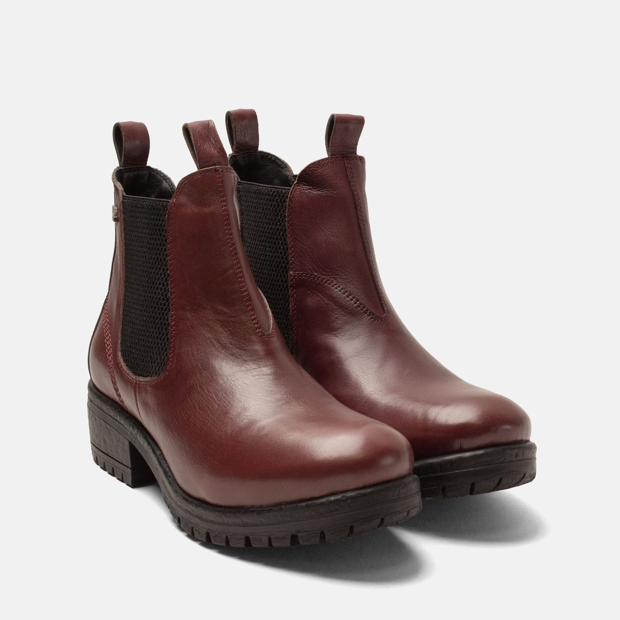 lazamani-lia-damen-leder-chelsea-boots-burgundy image 2