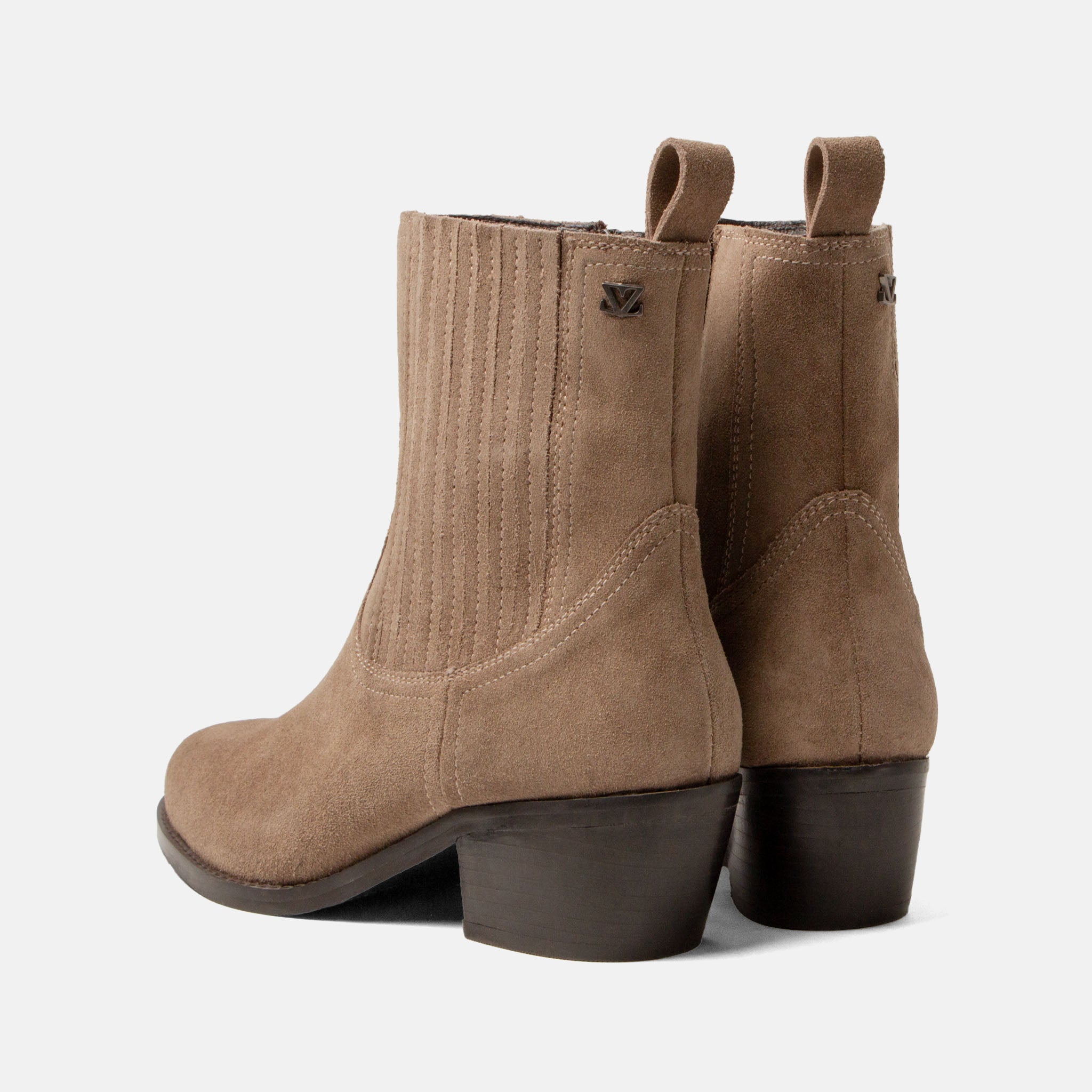 lazamani-an-damen-wildleder-stiefeletten-taupe image 4