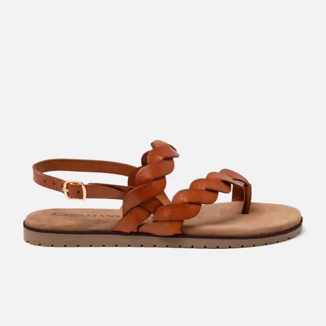 lazamani-nilda-damen-leder-sandalen-tan image 1