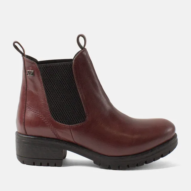lazamani-lia-damen-leder-chelsea-boots-burgundy image 1