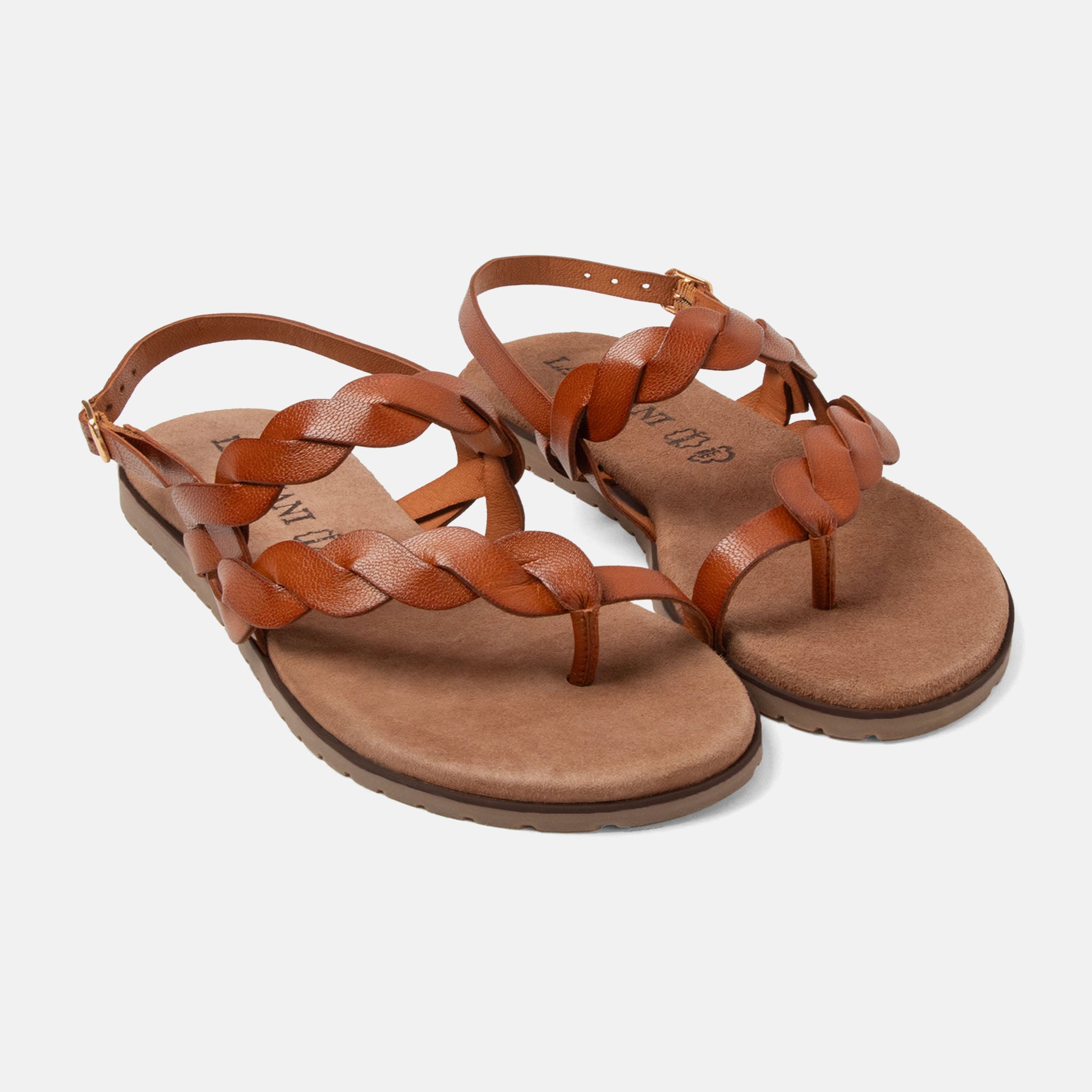 lazamani-nilda-damen-leder-sandalen-tan image 2