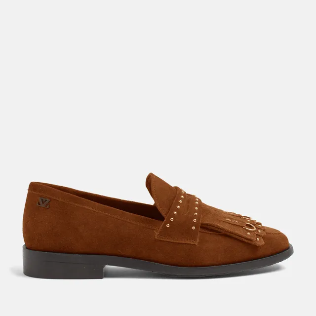 lazamani-suus-damen-wildleder-loafer-cognac-penny-loafer-mit-fransen image 1