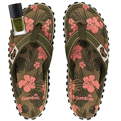 gumbies-islander-zehentrenner-damen-jungle-set-mit-nagellack-hope-green image 6