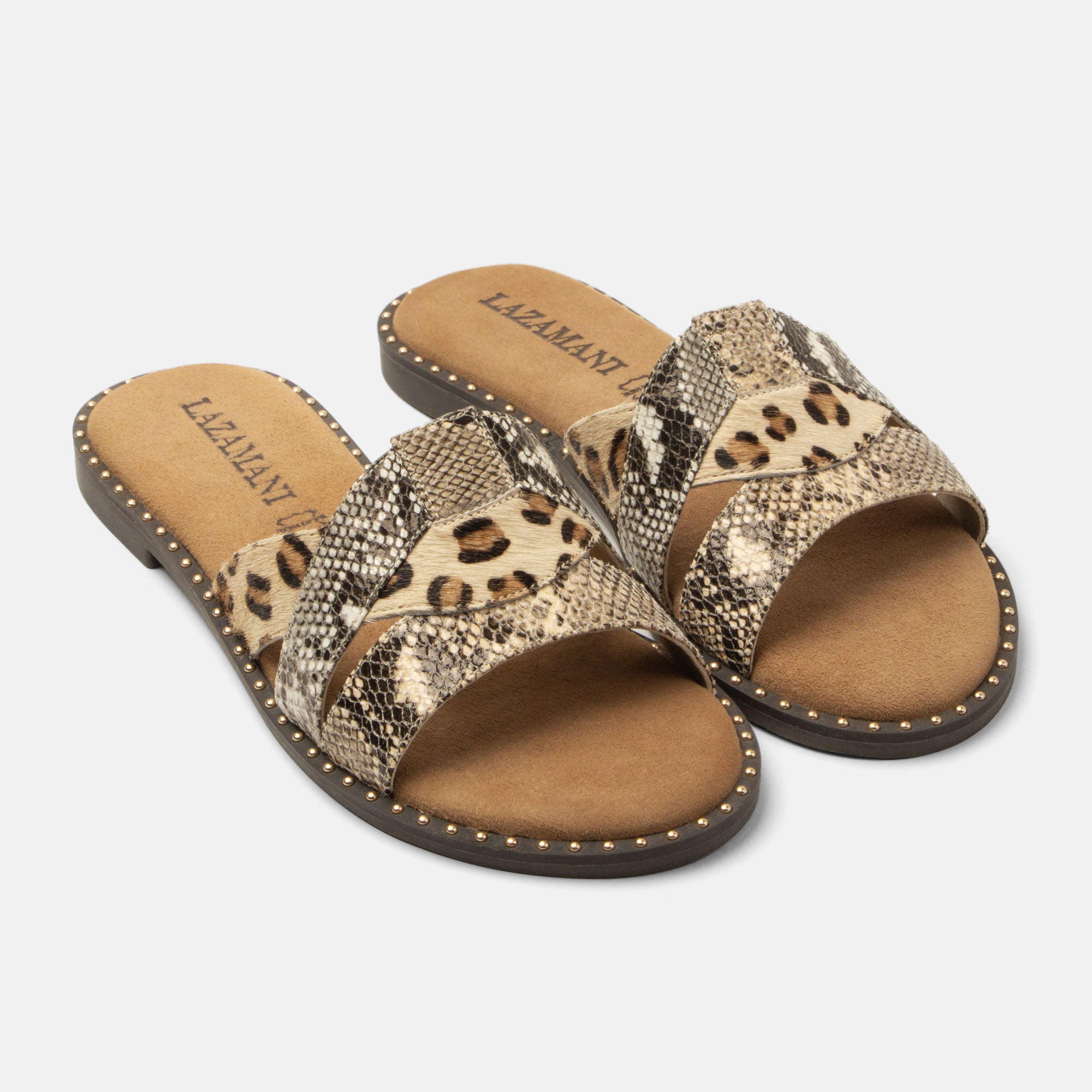lazamani-suze-damen-pantoletten-beige image 2