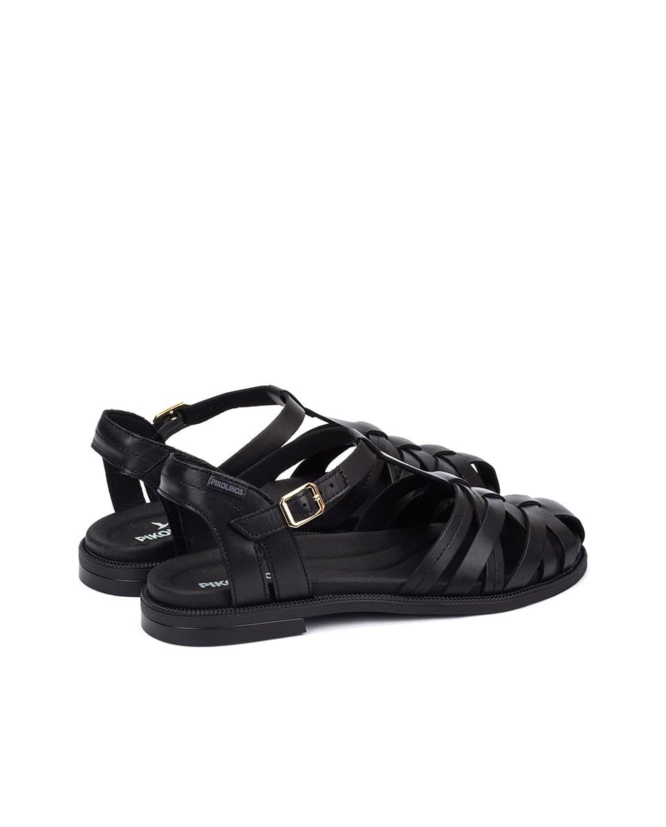 pikolinos-navia-w3e-0637-damen-leder-sandale-schwarz-flach image 3
