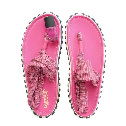 gumbies-slingback-zehentrenner-damen-pink-mit-nagellack-boudoir-red image 8