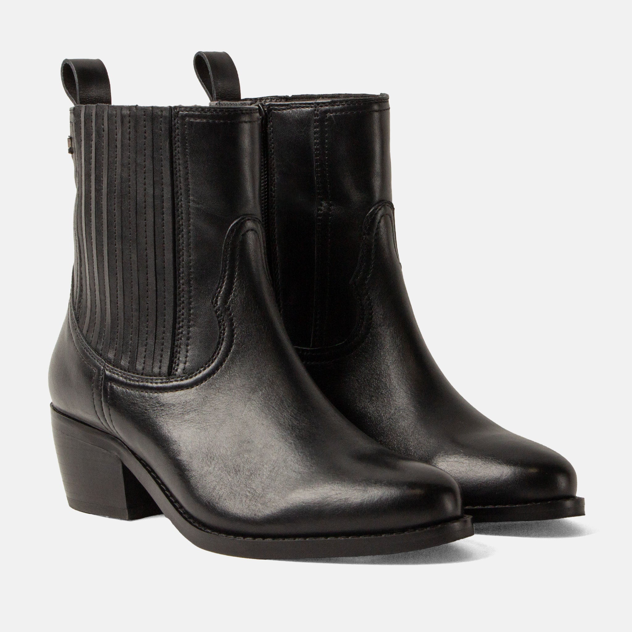 lazamani-an-damen-leder-stiefeletten-black image 3