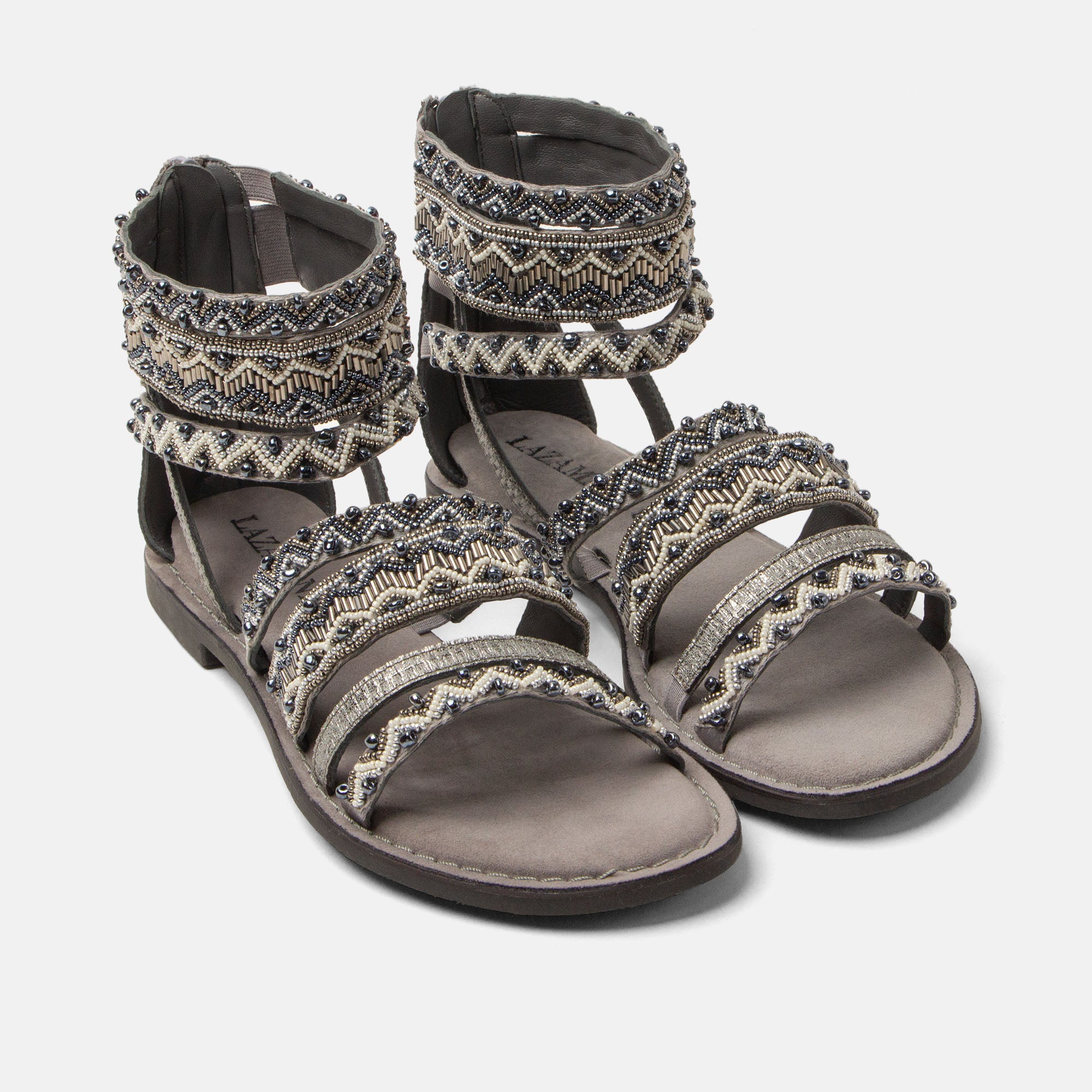 lazamani-fem-damen-sandalen-grey image 2