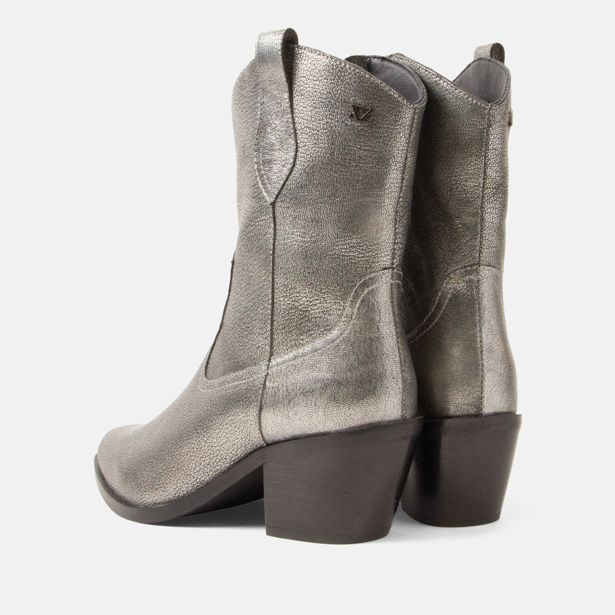 lazamani-lu-damen-leder-cowboy-stiefel-silver image 4
