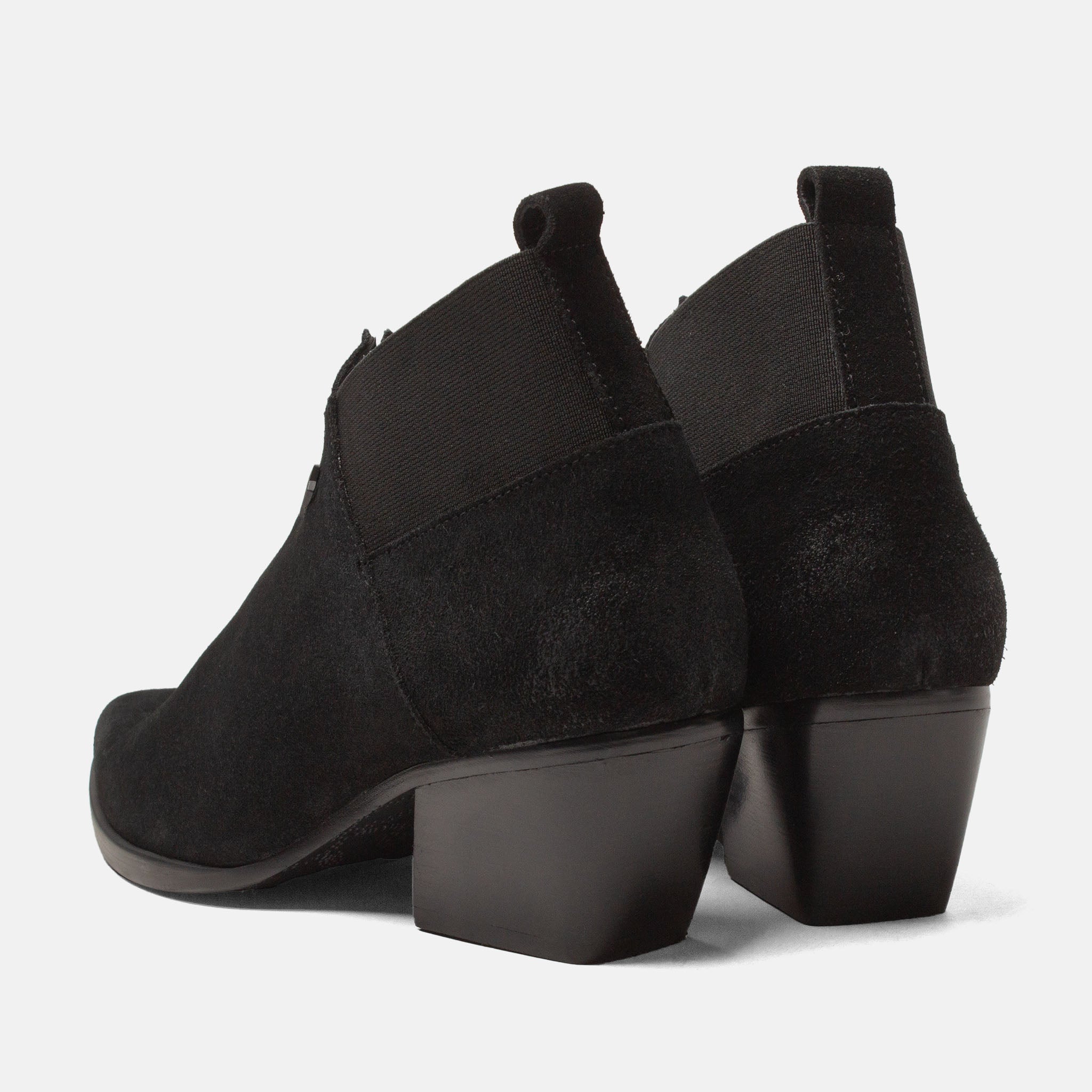 lazamani-britt-damen-wildleder-stiefeletten-black image 3