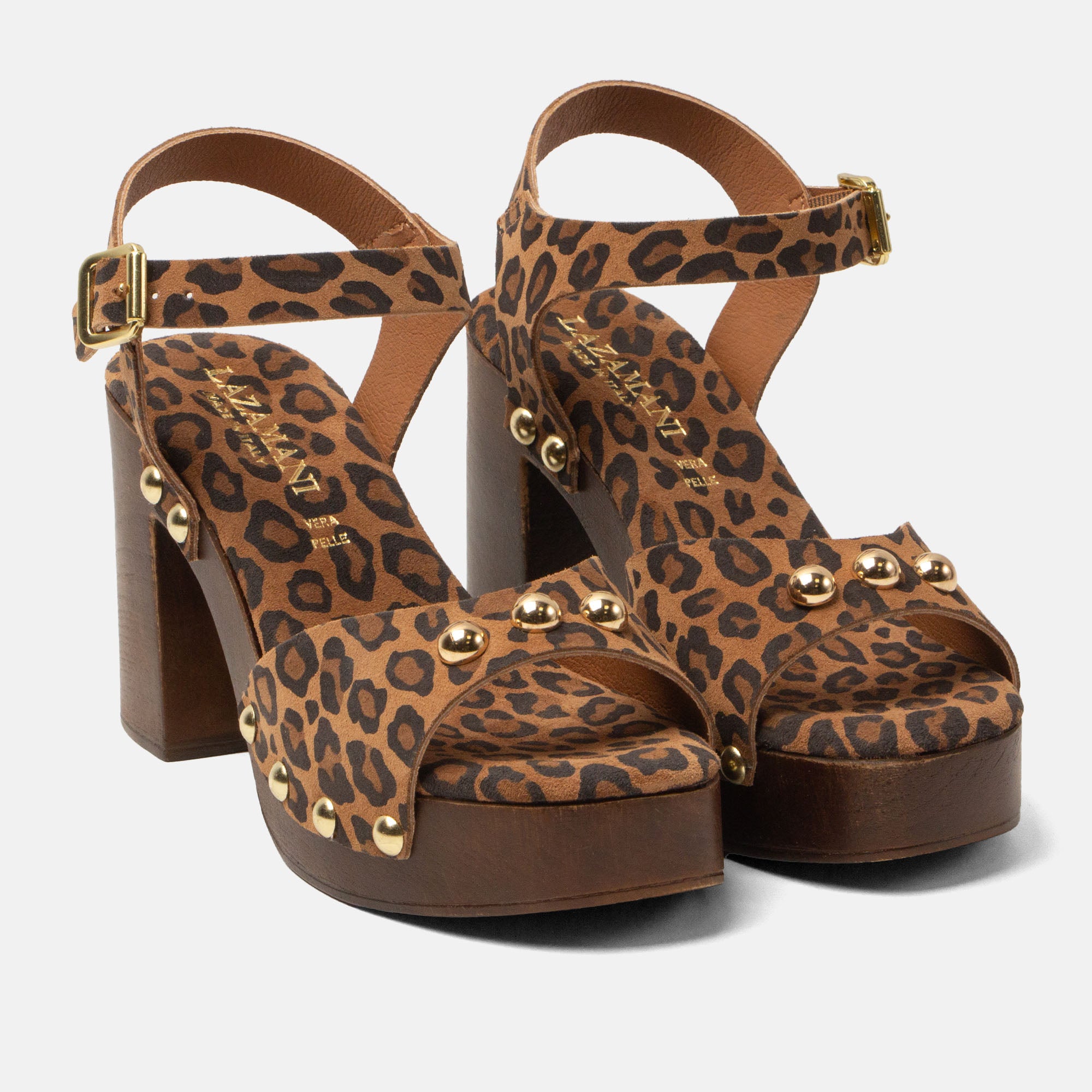 lazamani-luisa-damen-wildleder-clogs-leopard-mit-blockabsatz image 3