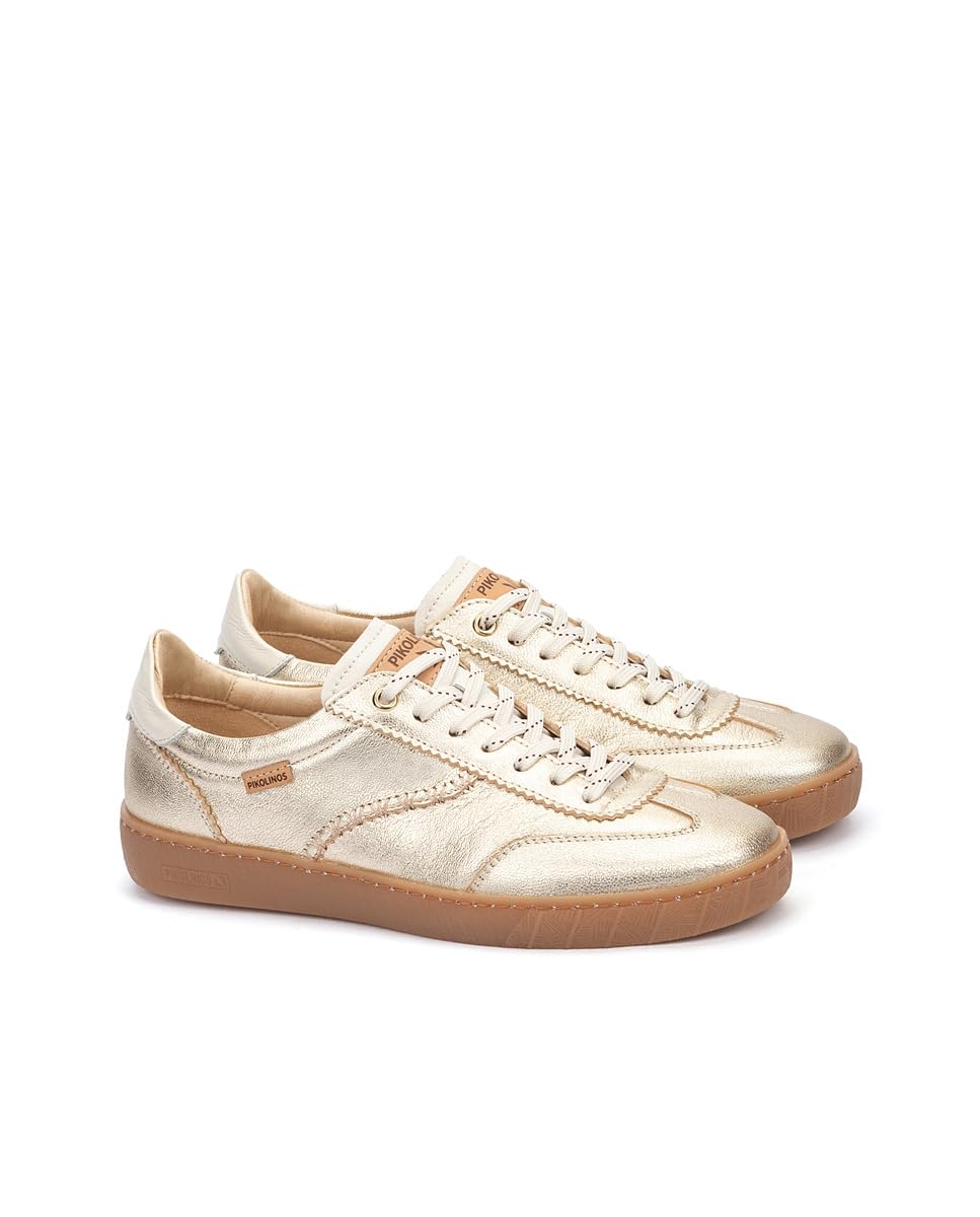 pikolinos-lanzarote-damen-sneakers-aus-leder-barefoot-style-mit-flexiblem-gummib image 2