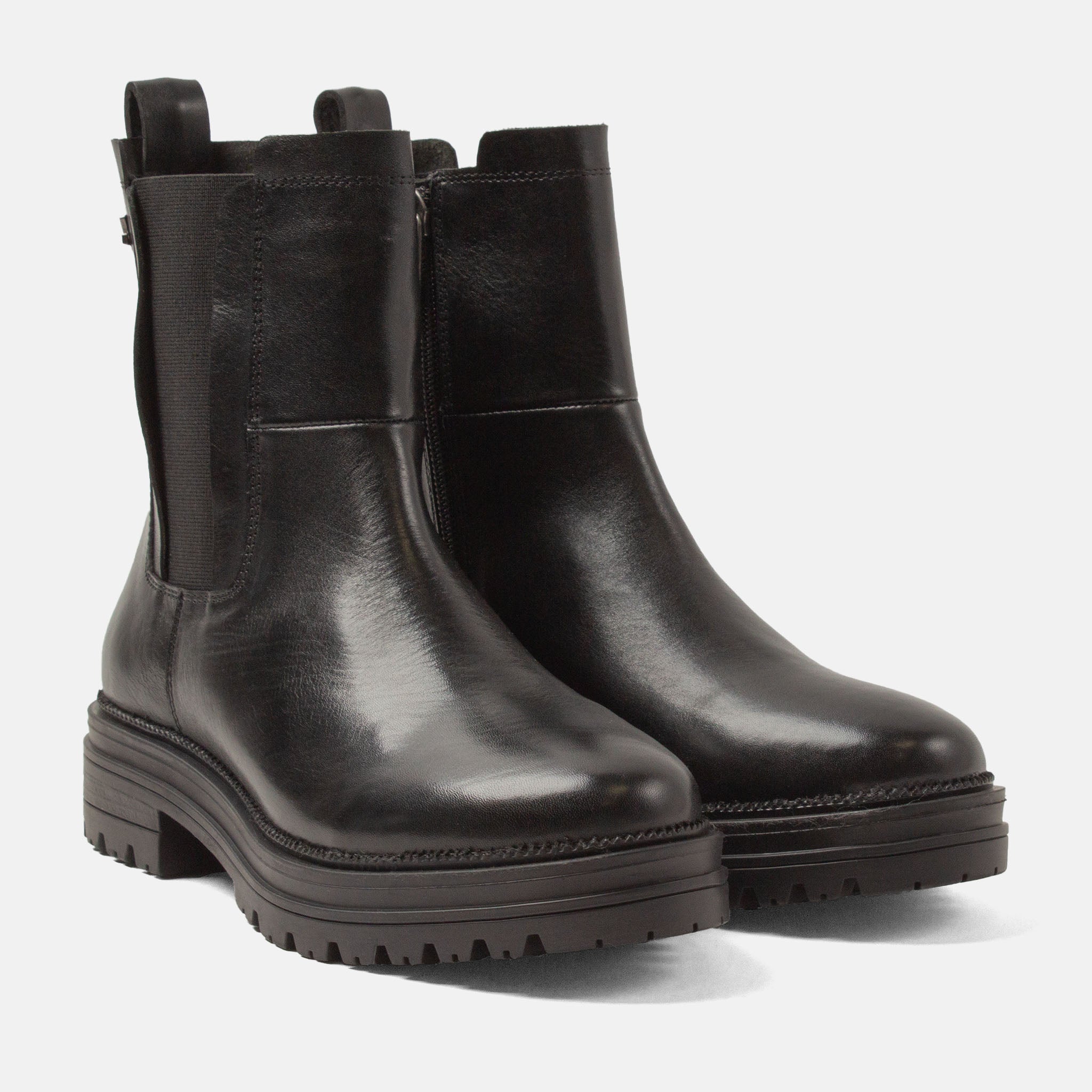 lazamani-nola-damen-leder-boots-black image 2
