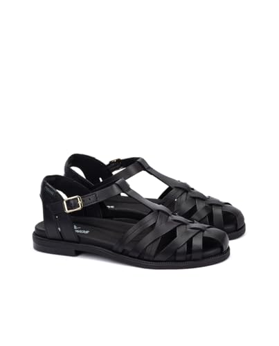 pikolinos-navia-w3e-0637-damen-leder-sandale-schwarz-flach image 8