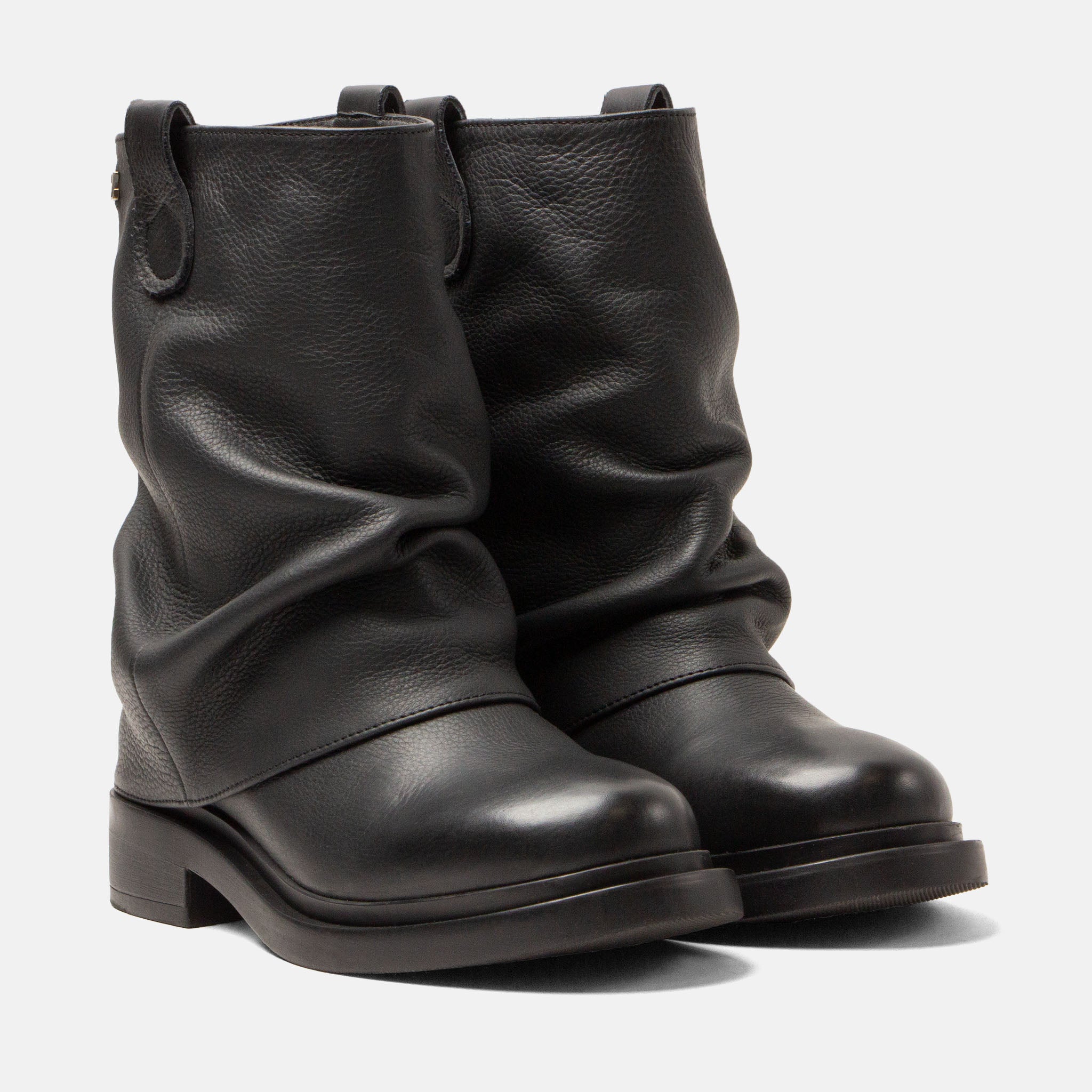 lazamani-tari-damen-leder-boots-schwarz image 2