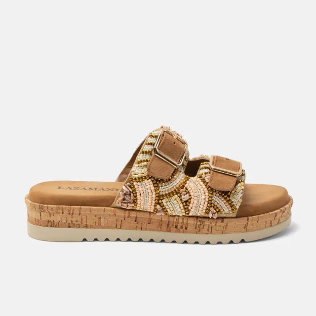 lazamani-ragna-damen-pantoletten-beige image 1