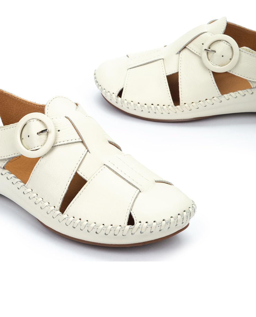 pikolinos-puerto-vallarta-655-0845-nata-leder-slipper-damen image 4