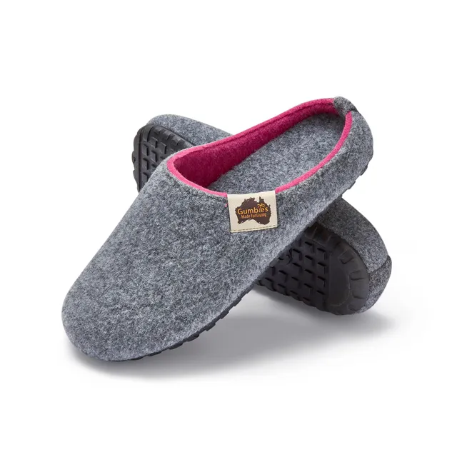 gumbies-outback-hausschuhe-grey-pink-gr-36 image 1