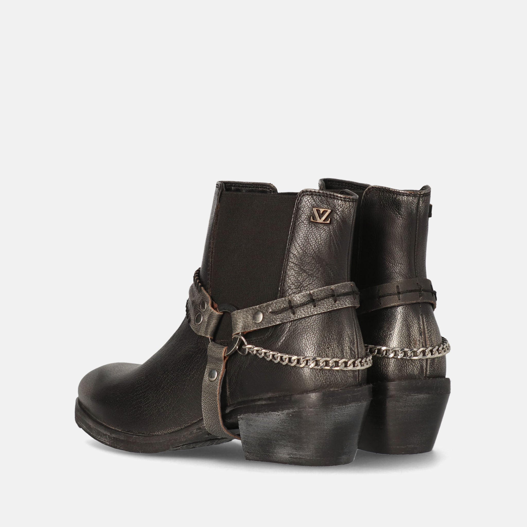 lazamani-emmi-damen-leder-stiefeletten-pewter image 4