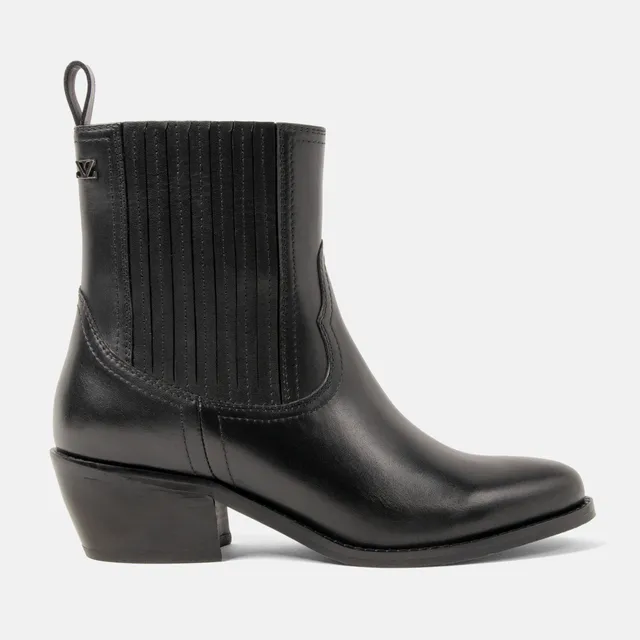 lazamani-an-damen-leder-stiefeletten-black image 1