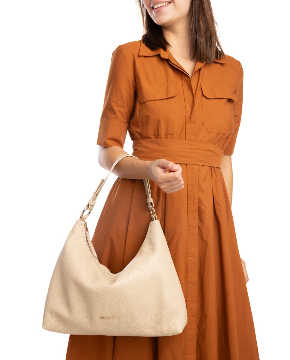 pikolinos-beget-hobo-tasche-aus-leder-f-r-damen-creme image 2