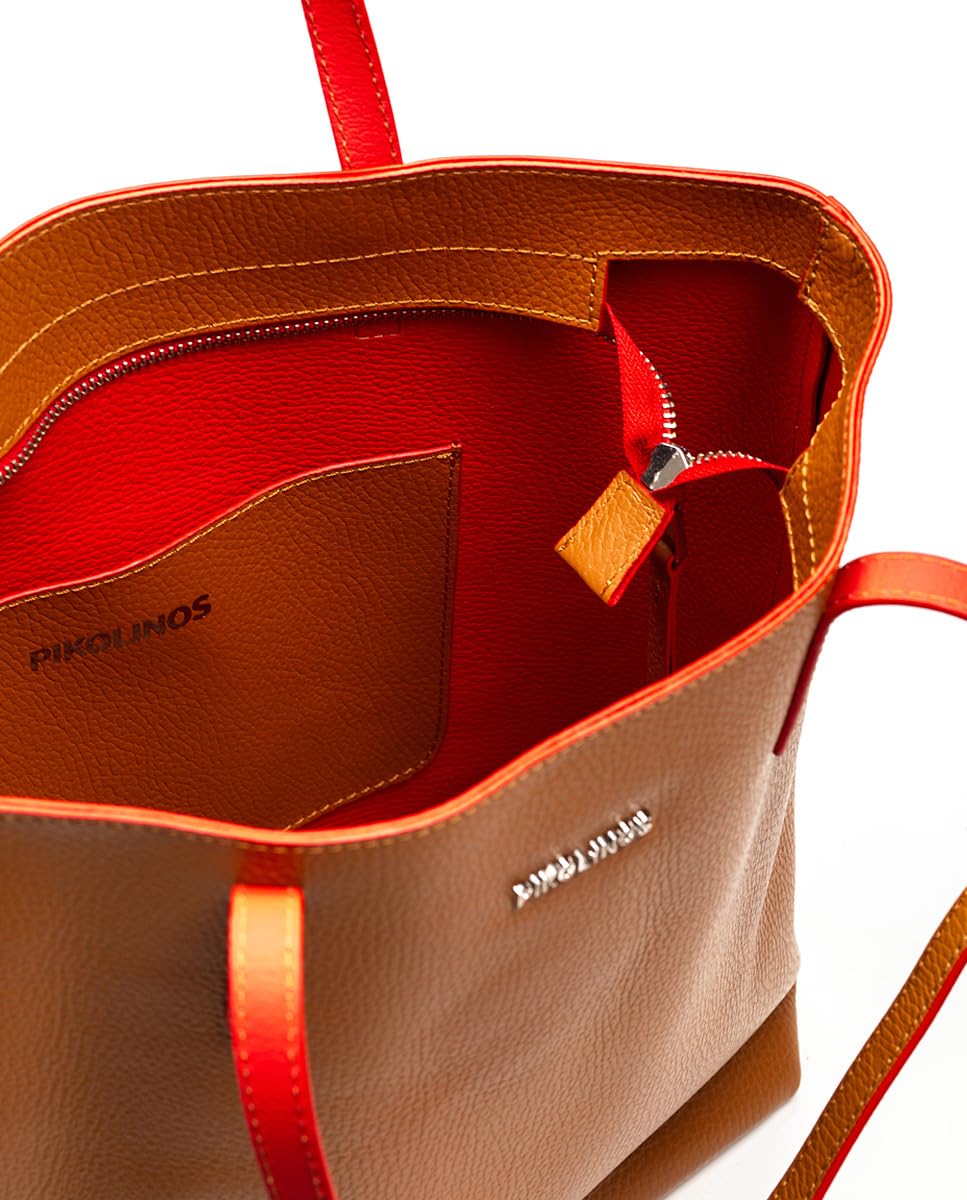 pikolinos-durango-shopper-aus-leder-f-r-damen-brandy image 6