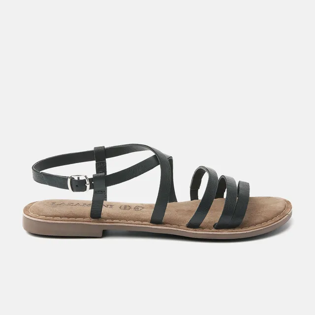 lazamani-lucy-damen-ledersandalen-black image 1
