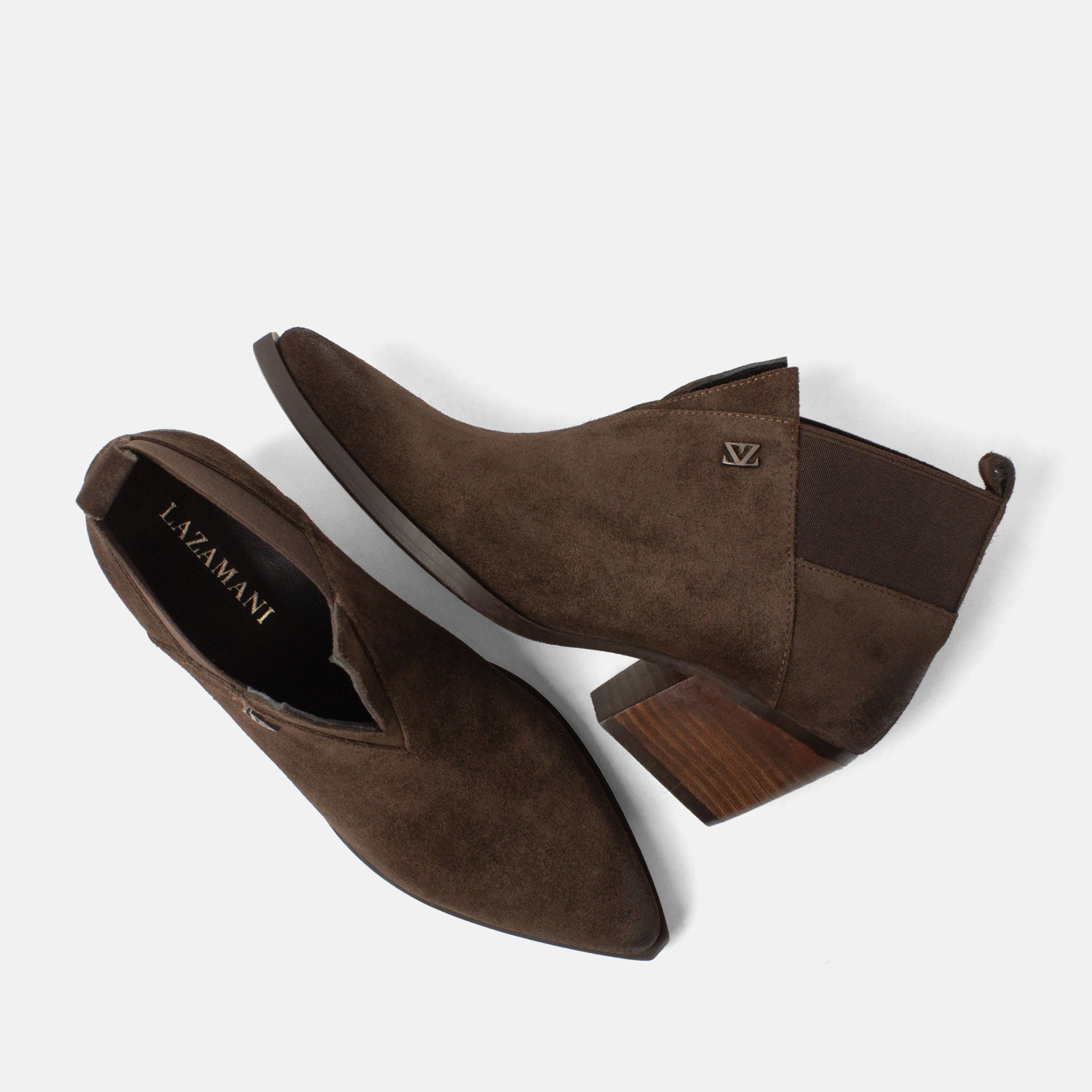 lazamani-britt-damen-wildleder-stiefeletten-brown image 4