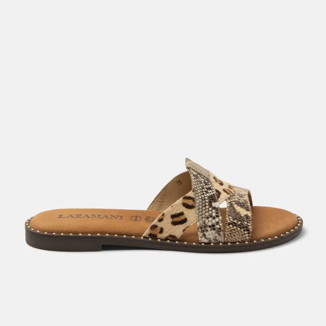 lazamani-suze-damen-pantoletten-beige image 1