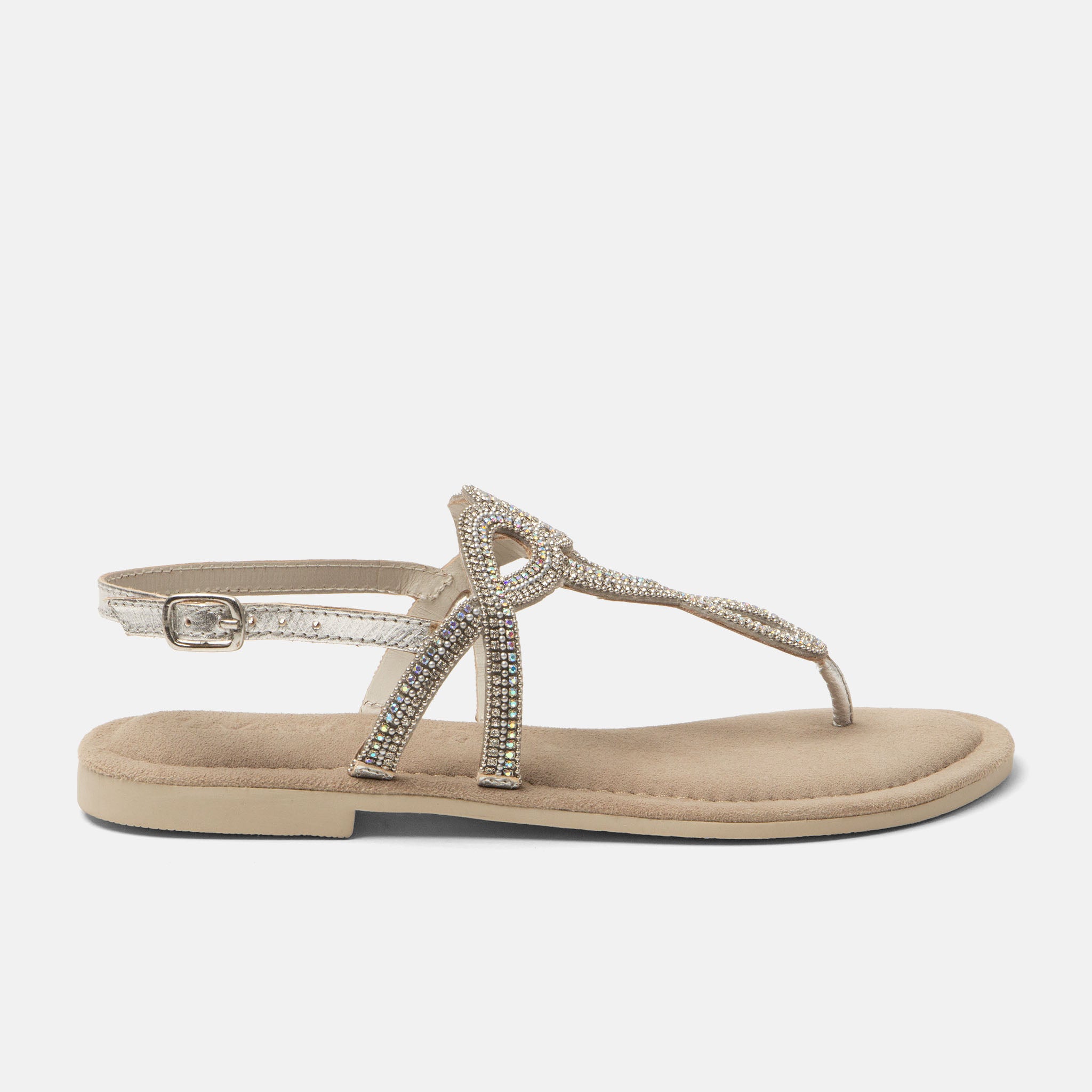 lazamani-luus-damen-leder-sandalen-silver image 1