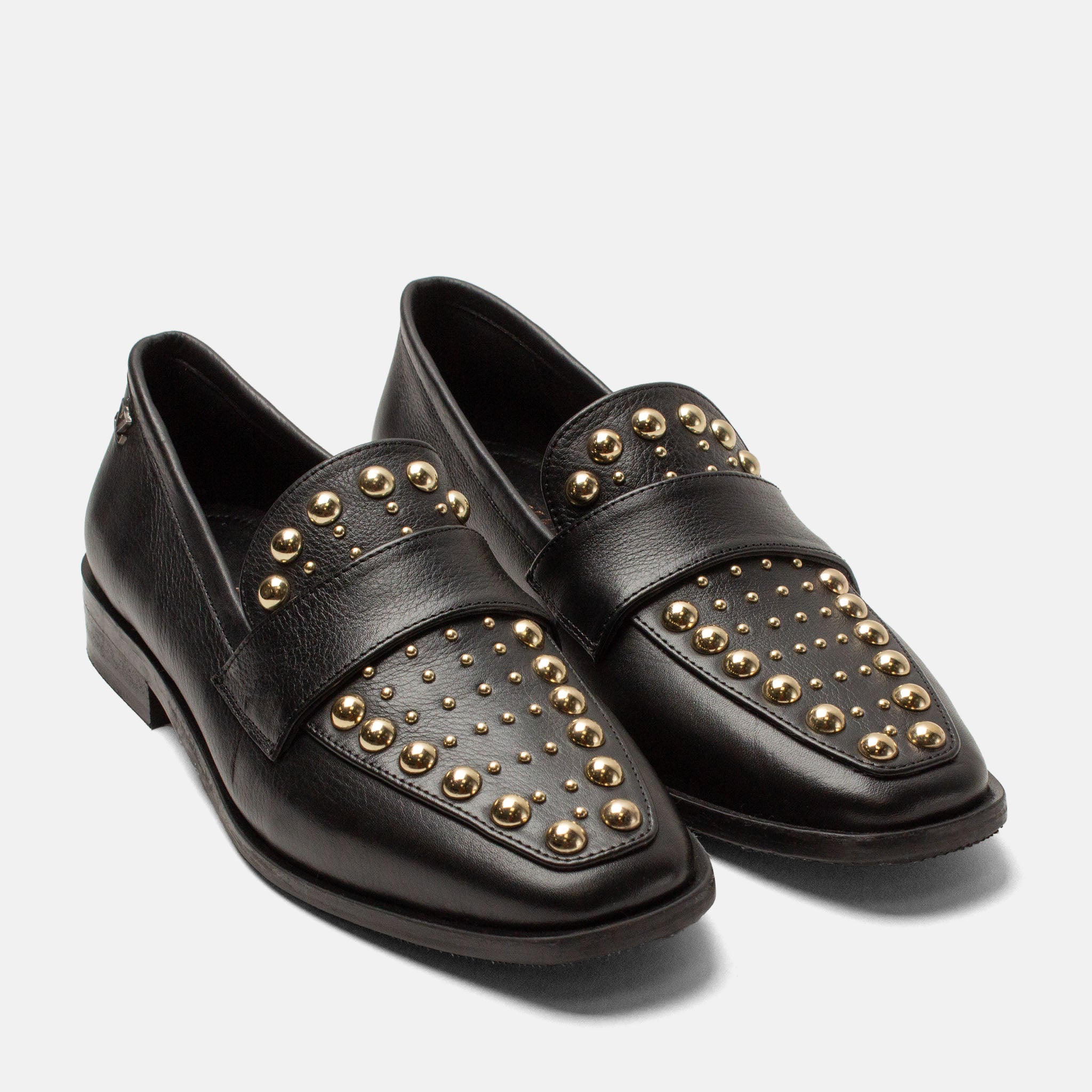 lazamani-benthe-damen-leder-loafer-black image 2