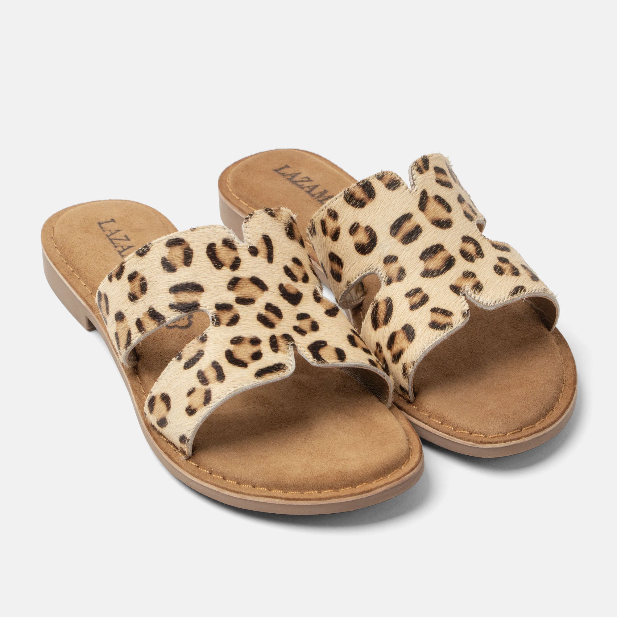 lazamani-lumi-damen-pantoletten-leopard image 2