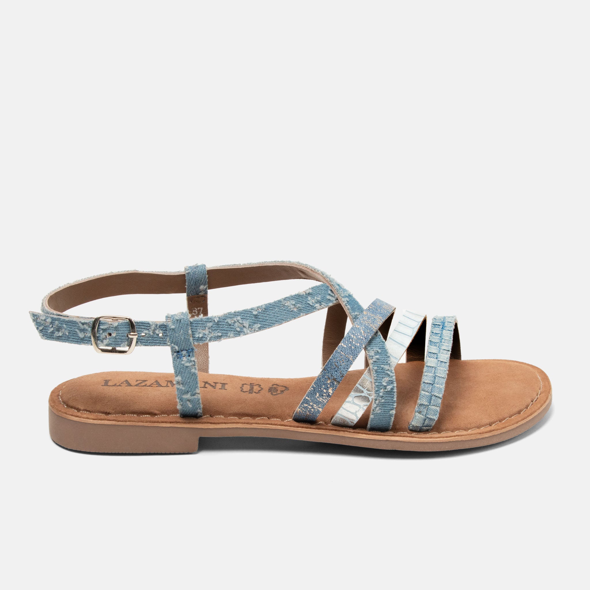 lazamani-zuri-damen-sandalen-denim image 1