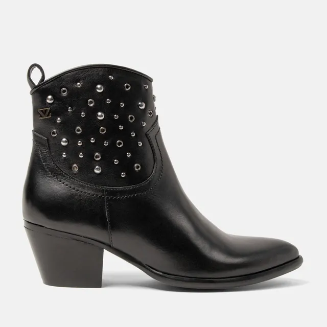 lazamani-myla-damen-leder-stiefeletten-black image 1