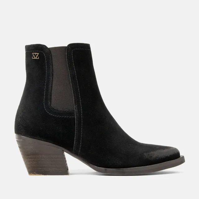 lazamani-annie-damen-wildleder-stiefeletten-black image 1