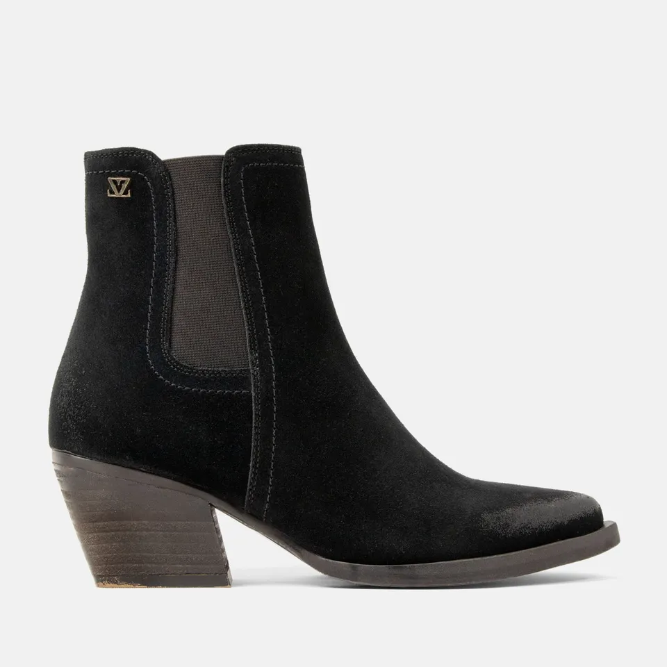 lazamani-annie-damen-wildleder-stiefeletten-black image 1
